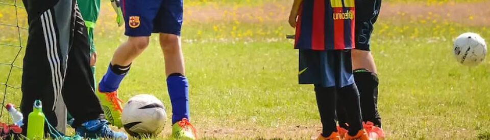 Fußball spielen im Camp