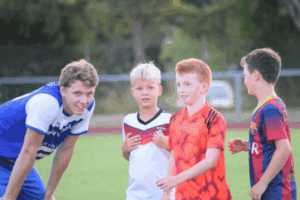 Action im Fußballcamp