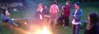 Lagerfeuerabend im Paddelcamp