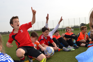 Junges im Fußballcamp