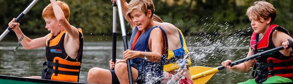 Kajak fahren im Adventurecamp