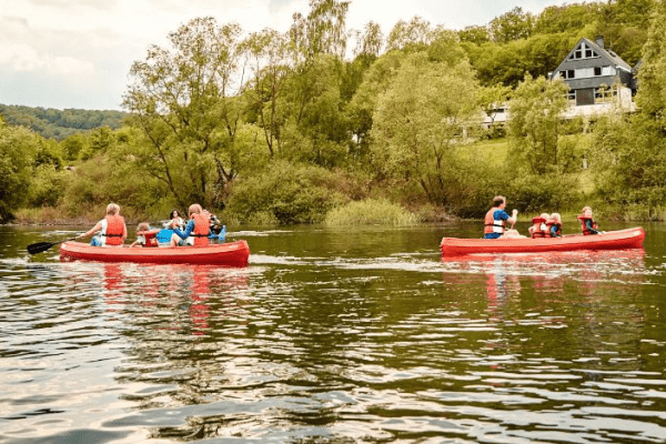 Englisch Camp am Edersee Kanu fahren