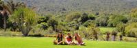 Landschaft mit Kindern Südafrika