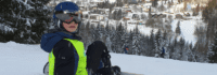 Abfahrten im Skigebiet