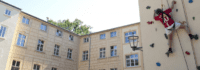 Kletterwand an Schloss