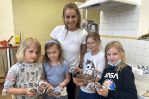 Gruppenfoto beim Backen