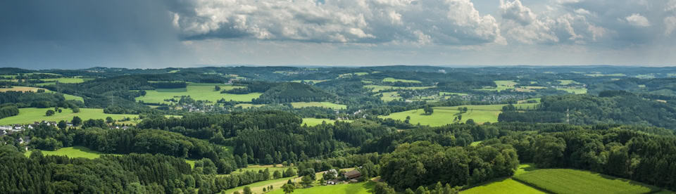 Die Aussicht auf das Bergische
