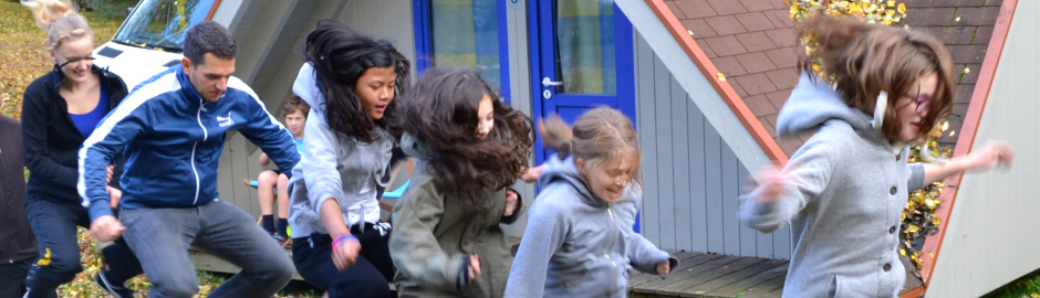 Kinder rennen
