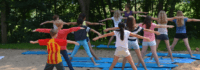 Yoga im Camp