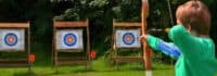 Bogenschießen im Camp