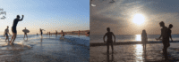 Spaß in den Sommerferien am Meer