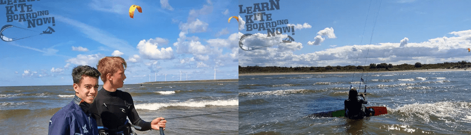 Wasserspaß beim Kiteboarding Camp in Holland