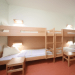 Die Mehrbettzimmer der Jugendherberge