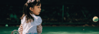 Kinder haben Spaß im Tennis Tagescamp Frankfurt