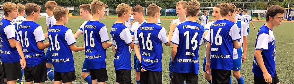 Teamgeist nach einem Fußballspiel