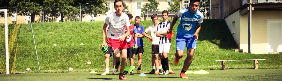 Laufen beim Fußballtraining