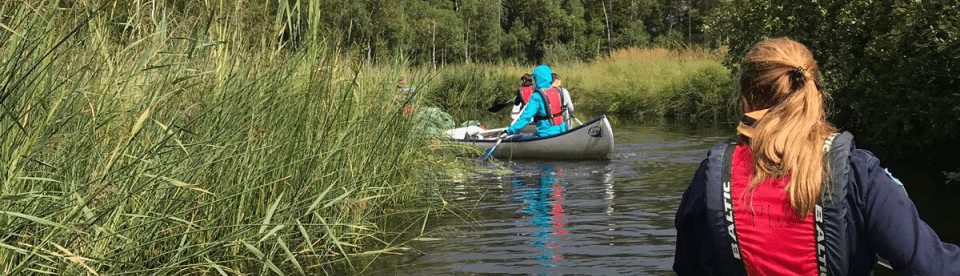 Kanutour auf dem Fluss