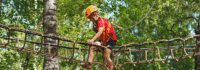 Hoch hinaus im Kletterpark
