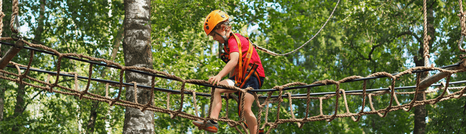 Hoch hinaus im Kletterpark
