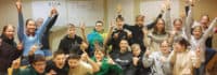 Gruppenbild vom Englischunterricht