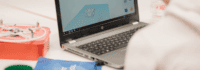 Laptop mit Grafikprogramm