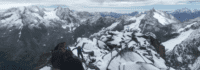 Bergkette im Schnee
