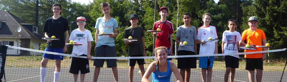 Gruppenfoto Volleyballnetz