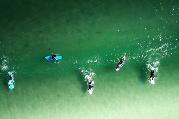 Neue Freunde im Surfcamp