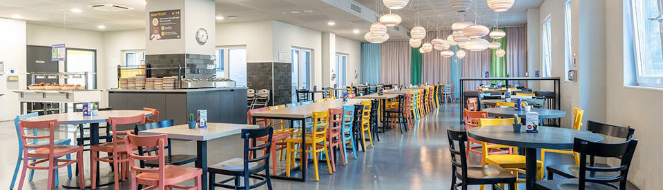 Essenssaal im Hostel