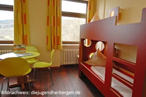 Mehrbettzimmer im Dinocamp Bollendorf