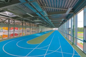 Indoor Laufbahn