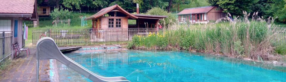 Natur Pool im Feriencamp