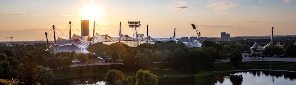 Sonnenuntergang über München