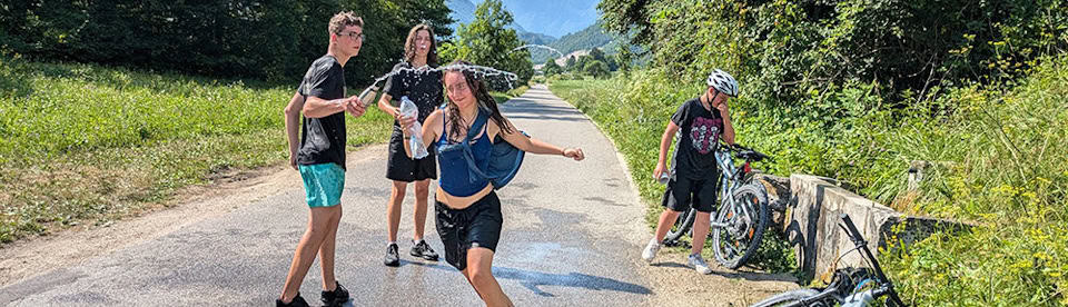 Jugendliche haben Spaß