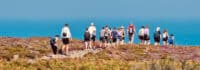 Wanderung an der Küste