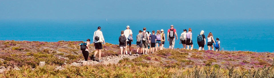 Wanderung an der Küste