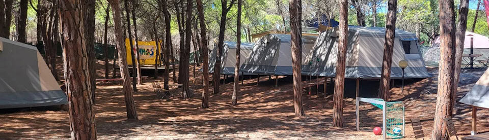 Camp in der Unterkunft im Strandcamp Sardinien