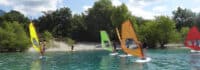 Surfer auf dem Lac de St. Crox