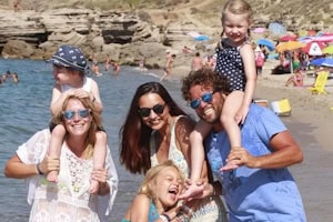 Familienfoto auf Sardinien