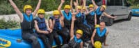 Gruppenbild vorm Rafting