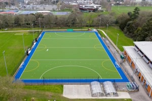 Fußballfeld auf dem Campus