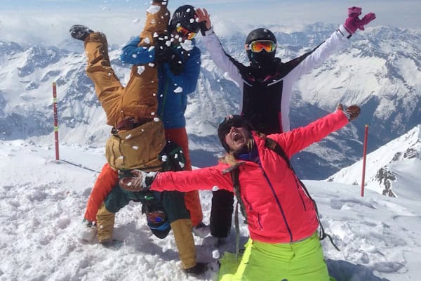 Jugendliche auf Skifreizeit am Kitzsteinhorn