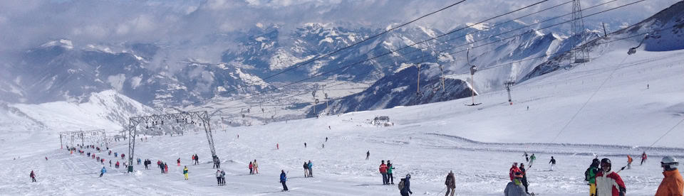 Das Skigebiet auf Skifreizeit am Kitzsteinhorn