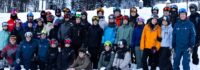 Gruppenfoto im Schnee