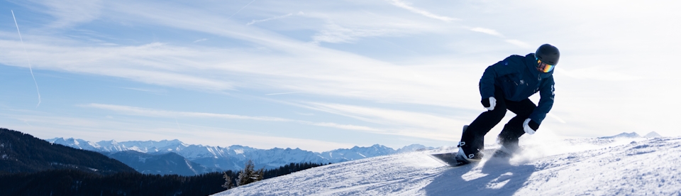 Curving mit dem Snowboard