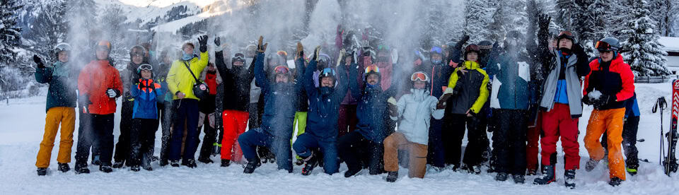 Jugendgruppe im Skicamp Saalbach