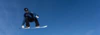 Snowboarder im Fun Park