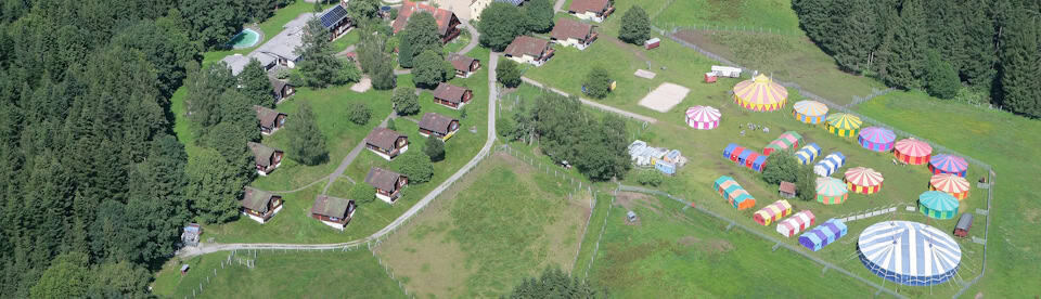 Die Zirkusstadt von oben