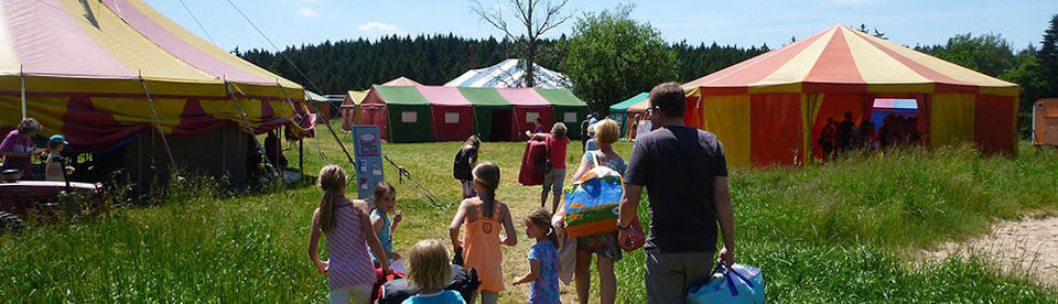 Das Zirkuscamp im Sommer