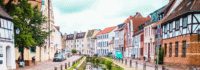 Wismars Innenstadt mit Kanal